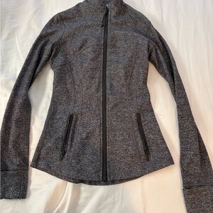 lululemon athletica Charcoal Heather Full-Zip Bomber Jacket
